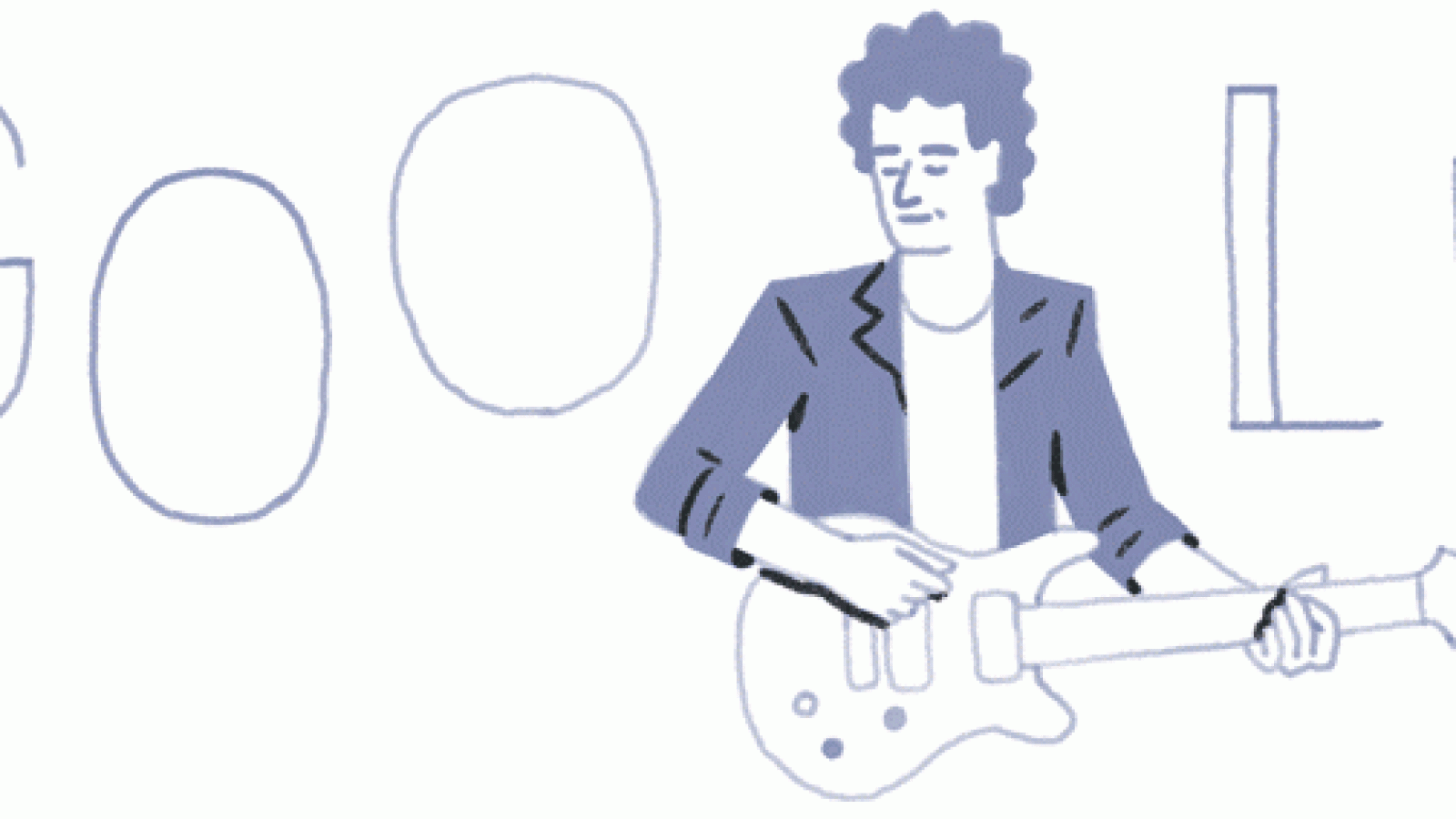 ¡Gracias totales!, el doodle de Google para recordar el cumpleaños de Gustavo Cerati